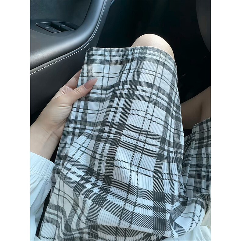 YK86081-P20聚酯纤维cleanfit黑白格子短裤男夏季潮牌裤子,男装牛仔裤,电商A086-1