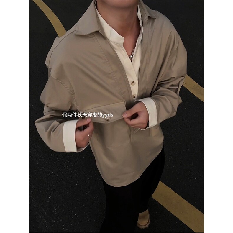 特P50无差价新款设计潮流春秋时尚长袖衬衫-HS2380港风自拍,男装衬衫,电商A003