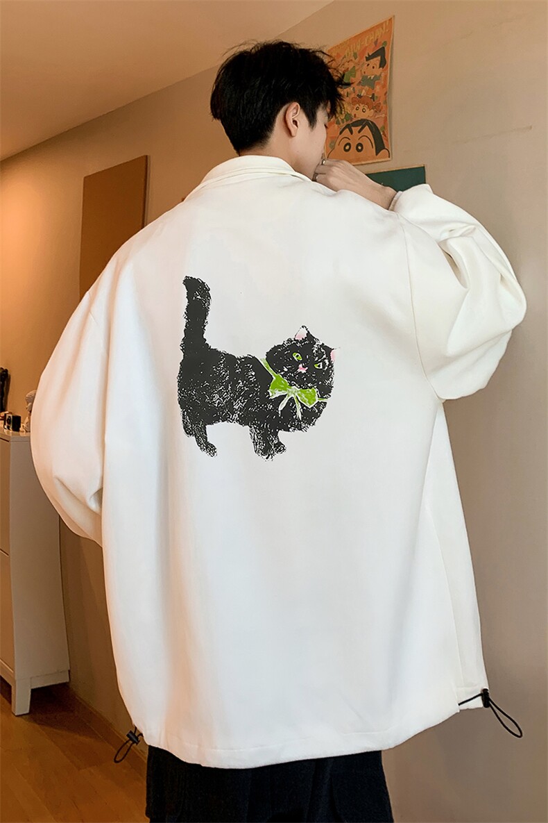 麂皮绒夹克男大码立领褂子外套JK85413-P68加绒款-P78,男装夹克,电商A040