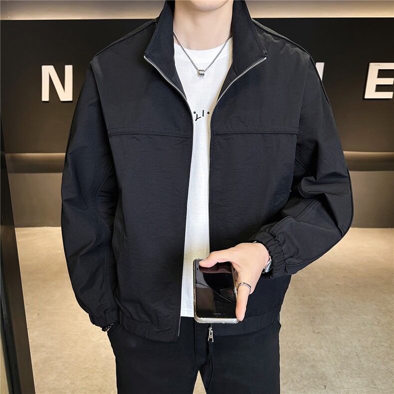 2026新款春季外套男款痞帅潮流百搭飞行员立领夹克A313-6806-P115,男装夹克,电商A313