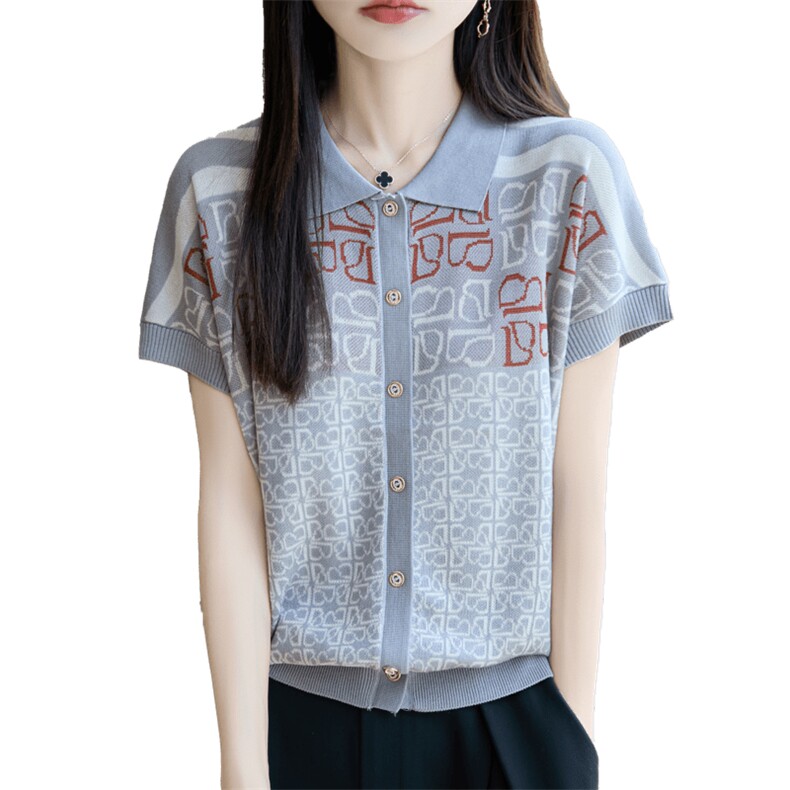 夏季新款简约天丝莱赛尔短袖女宽松百搭显瘦时尚休闲上衣,女装T恤,唐诺