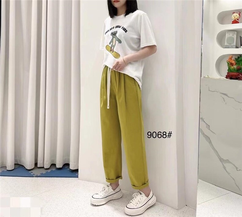 夏季新款，阔腿拖地，老爹休闲裤系列，女装休闲裤，帝凡璐