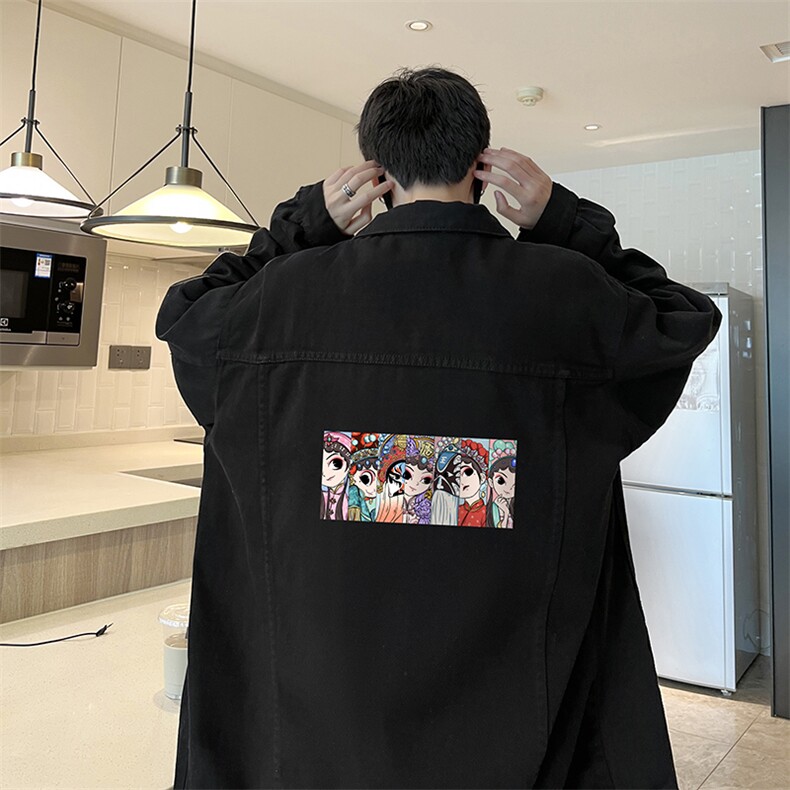 牛仔夹克男大码牛仔外套男茄克NJ77250-P60加绒款-P75,男装夹克,电商A040