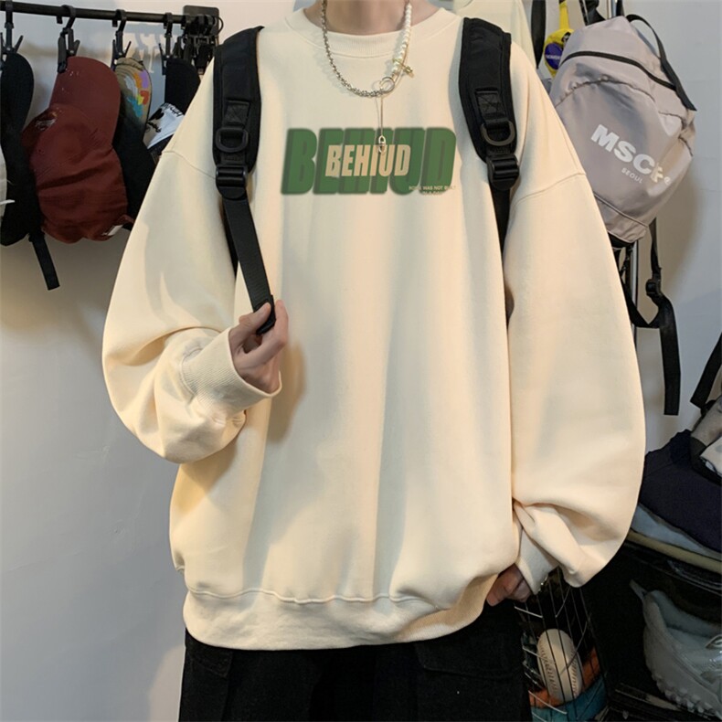 1506-1/GW20400/P29圆领卫衣男青少年潮流大码男装搭配图片