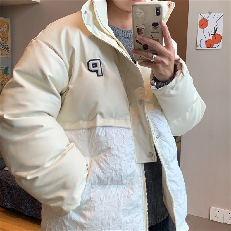 直播品质！提花拼接加厚休闲棉衣潮流痞帅MY260-P115控158,男装棉衣,电商B370