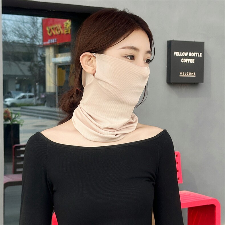 冰丝抽条耳脖套男女同款夏季时尚百搭，周边，帕迪羊