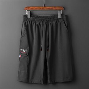 M-8XL男大码冰丝弹力5分裤短裤5032-1_6811(M-5XLP27 6XL-8XLP30)图片