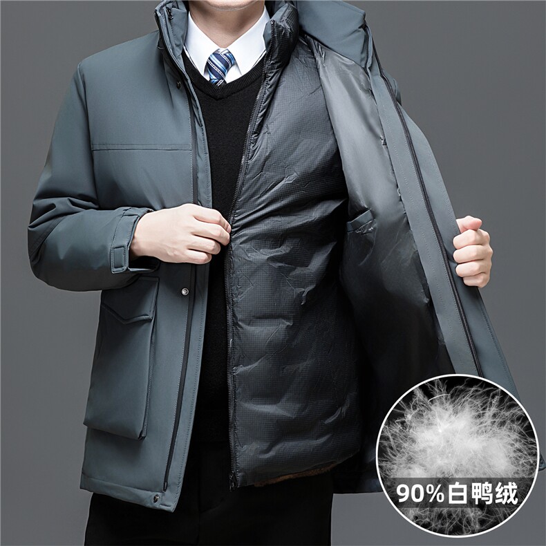 2025高品质连帽羽绒服外套男滑雪服登山服90绒新标,男装羽绒服,星座505-2（原电商A260-1)