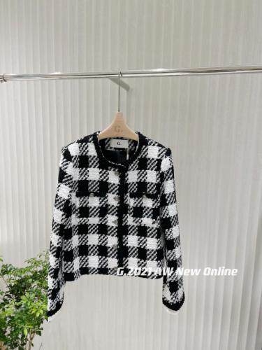现货秋季新款棋盘格小香风外套，其它，G