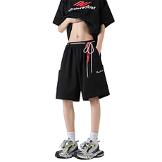 2025夏季新款无影墙大码美式刺绣大口袋短裤M-5XHK25178-特P35，男装休闲裤，电商A022