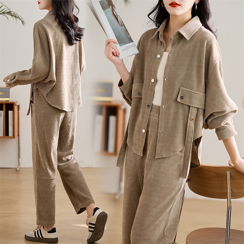 2025年新款秋季女装女士精品套装工作制服休闲,女装套装/套裙,1D073