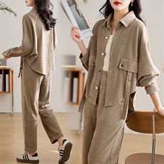 2025年新款秋季女装女士精品套装工作制服休闲，女装套装/套裙，1D073