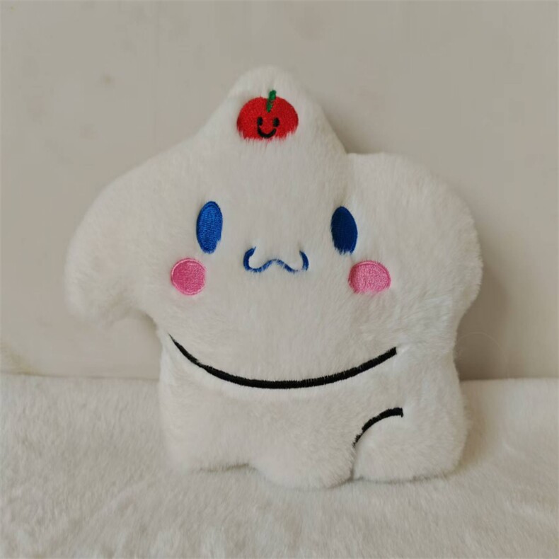 苹果玉狗狗，明亮毛绒玩具