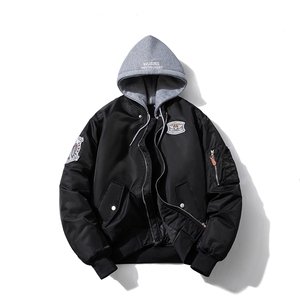 现货 秋冬新款棉衣外套可拆卸帽子棒球服图片