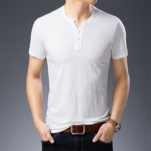 2023夏季新款冰丝衣服中年男士上衣POLO衫中老年人短袖t恤男图片