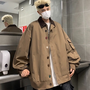 DHY196-P70工装夹克外套男春秋2025新款宽松百搭设计感休闲上衣潮图片