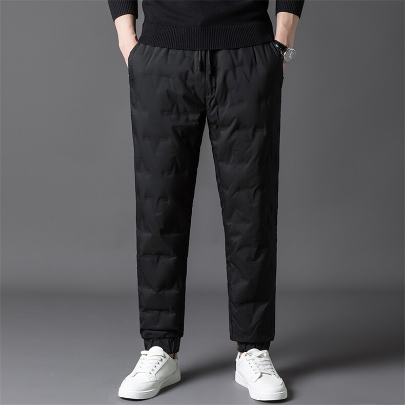 CAT9800钱塘2020-2时尚休闲厚款冬季简约中年男士羽绒裤P150，男装棉裤，钱塘207-2