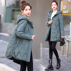 现货！专柜品质！2025冬装新款连帽羽绒服女中长款潮流时尚外套女，女装羽绒服，铭街依杨