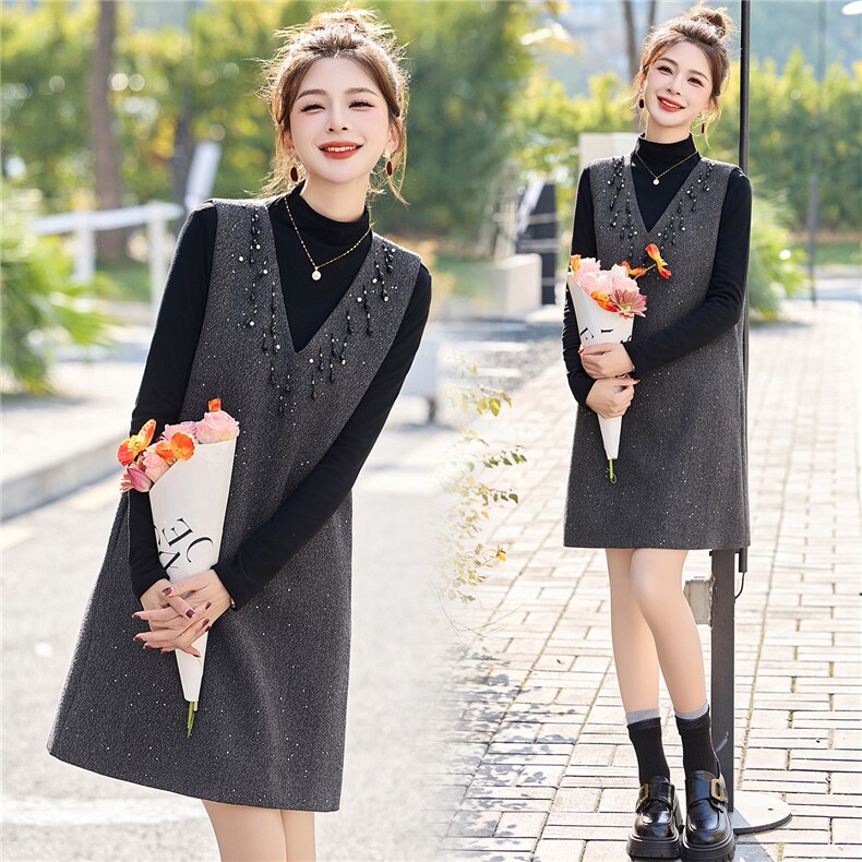 2026春季新款简约时尚休闲修身两件套，女装套装/套裙，芭米依尚