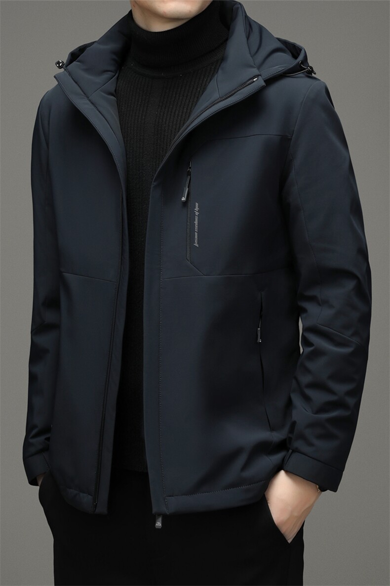 2023秋冬季新款羽绒服男士短款连帽保暖休闲外套SNNYR86030-P225,男装羽绒服,电商B212（原钱塘6029）