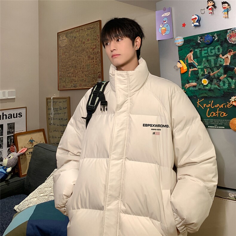 特批内景时尚字母印花面包服翻领棉衣A247-TPMY63701特批75控128,男装棉衣,电商A247