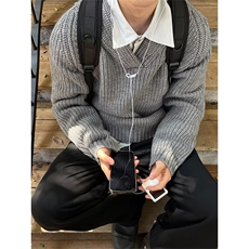 网图复古cleanfit针织衫W1755/特P45，男装针织衫/毛衣，电商B350