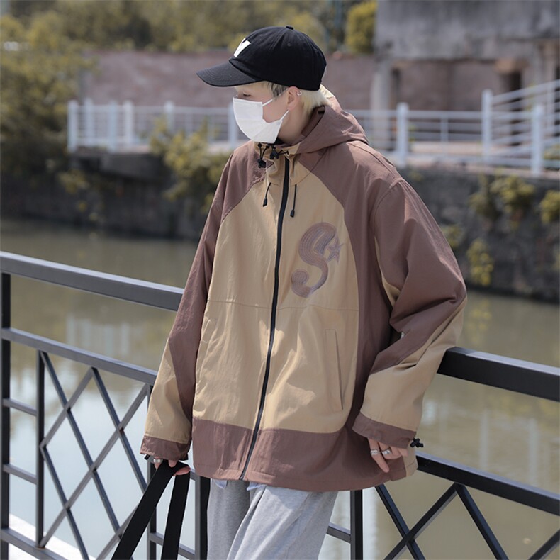 Wt50-P56日系双层防水冲锋衣,男装夹克,星座1501-1