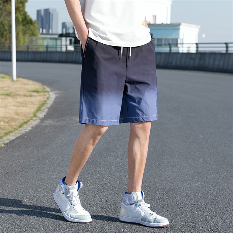 夏季新款渐变五分裤嘻哈青少年街头短裤男A305-KX2058-P25,男装休闲裤,电商B306