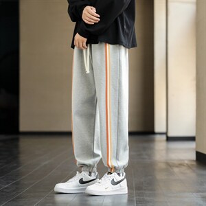 高品质秋季新款运动裤男束脚宽松卫裤潮流休闲长裤篮球裤子图片