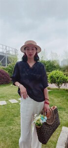 纯苎连衣裙小衫裤子裙子衬衣 时尚风 风淑女风休闲风,女装连衣裙,川哲