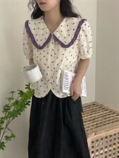 韩系碎花小衫，其它，DAP