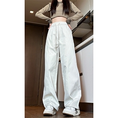 2025春季新款女模大码美式斜切直筒裤M-5XHK24800-特P22，男装休闲裤，电商A022