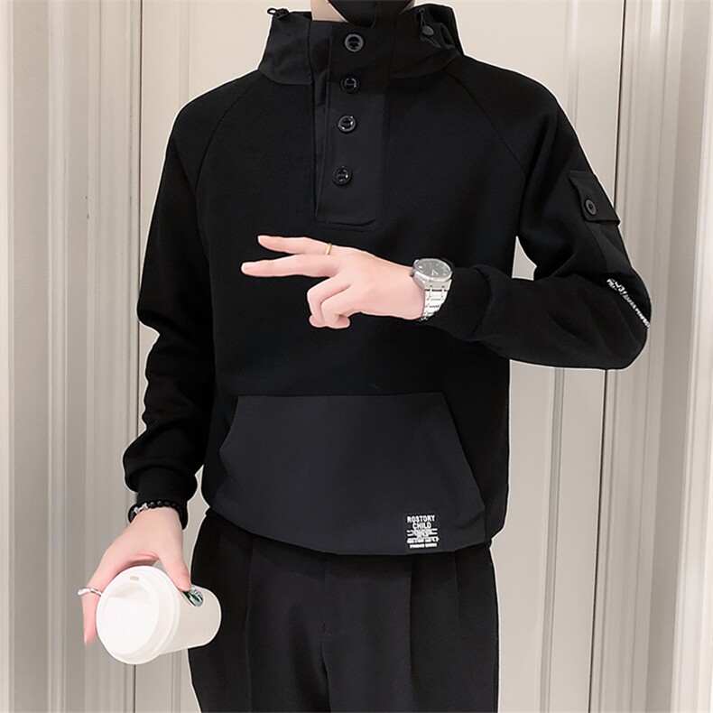 卫衣男2025新款秋季潮牌立领连帽春装上衣外套A313-1-6126-P88,女装短外套,电商A313-1