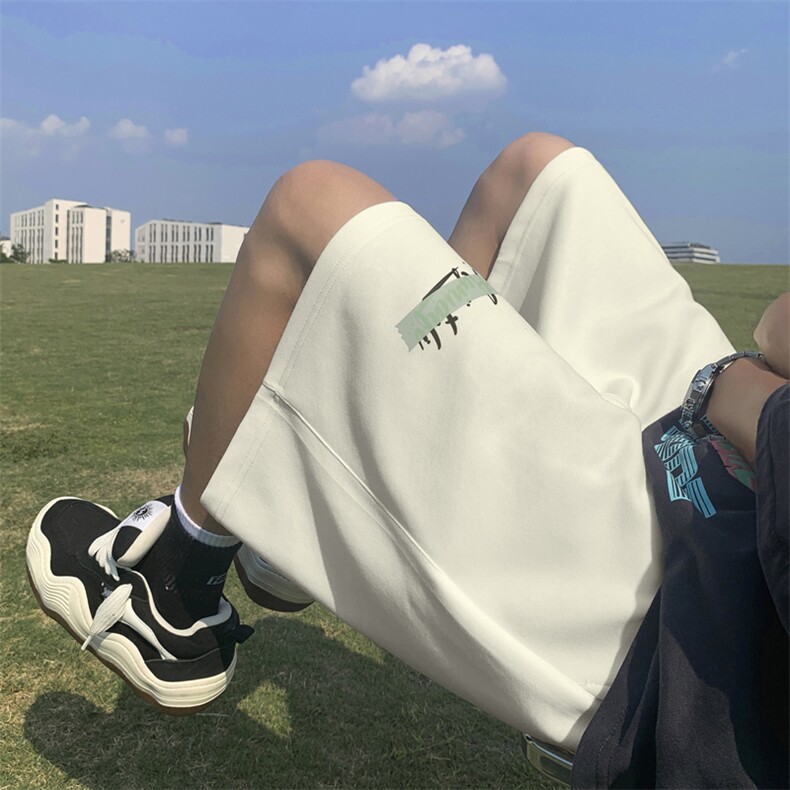 美式高街潮流休闲沙滩裤男短裤男夏季新款运动五分裤 K7076-P22图片
