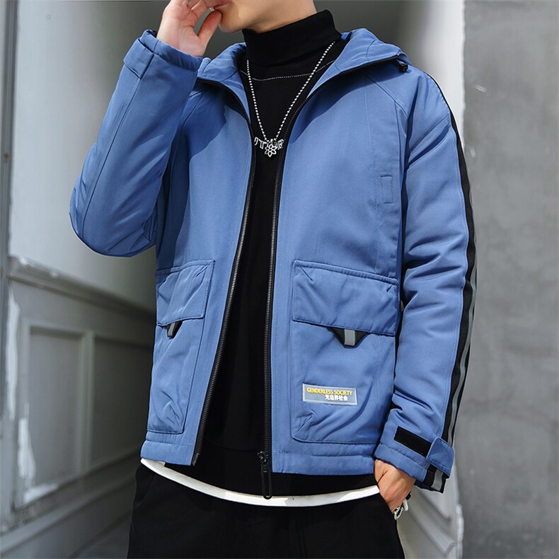 男士休闲连帽加厚保暖棉衣外套棉服棉袄冬季开衫男装M990,男装棉衣,电商B226-2（原B217-2）