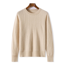 2025年秋季套头圆领长袖青春流行简约时尚百搭通勤简约羊毛衫，男装羊毛衫，三莲羊绒