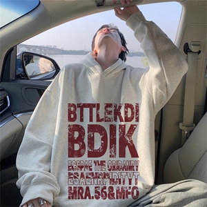 抖音得物供货 可提供视频 秋冬重磅美式宽松连帽卫衣WKD02图片