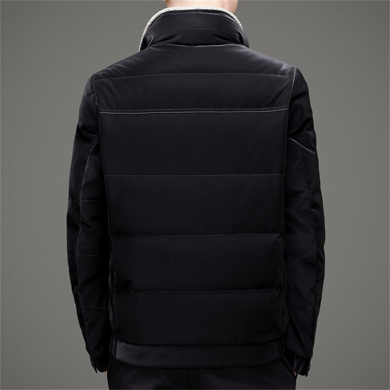 2023冬季新款白鸭绒羽绒服男装防寒休闲可卸毛领外套AJY8050-P295，男装羽绒服，电商B212（原钱塘6029）