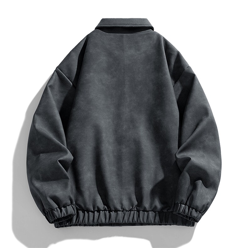 脏脏皮衣外套男装秋季工装夹克潮牌机车服复古PU皮上衣JK8806P70,男装皮衣,星座311B-1