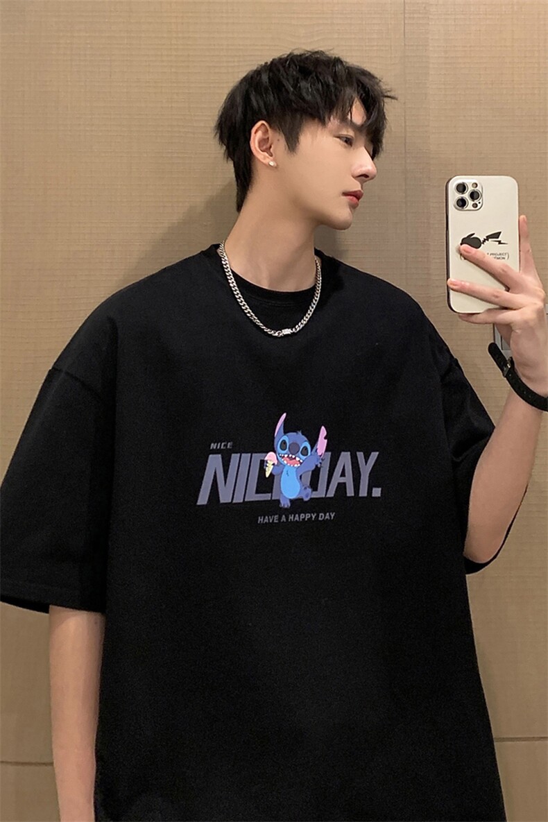 麂皮绒短袖t恤男大码半袖男JD82173-P25,男装T恤,电商A040