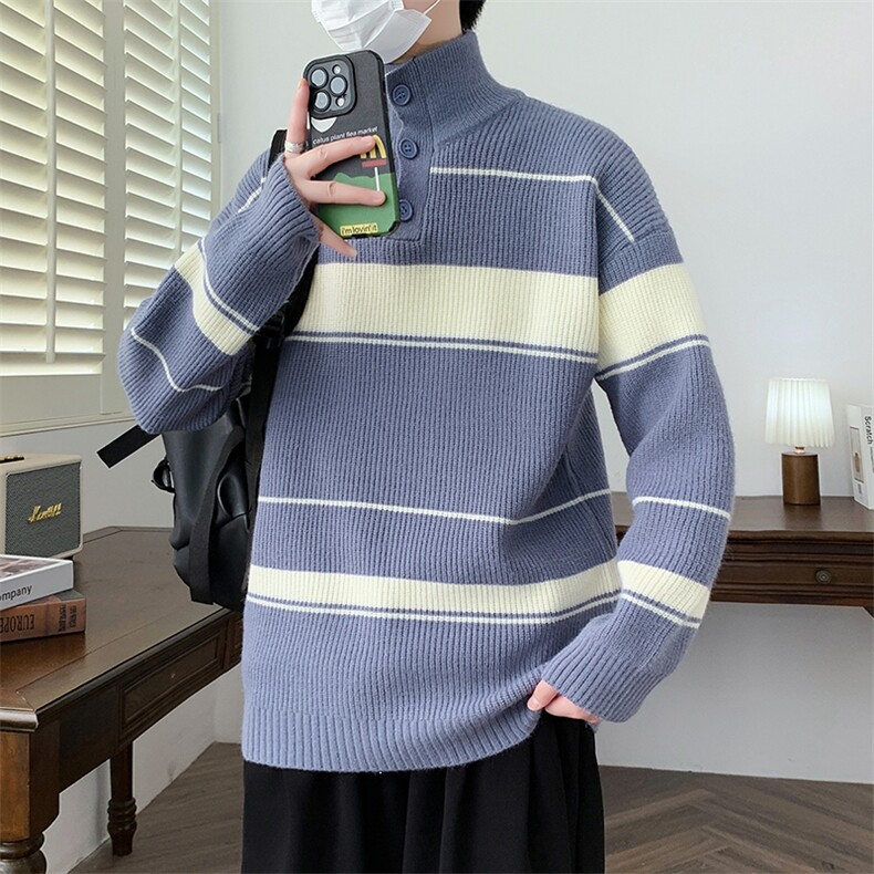 【新品】2025秋冬男士时尚休闲百搭针织毛衣潮流-M019-P45,男装针织衫/毛衣,星座1105-1