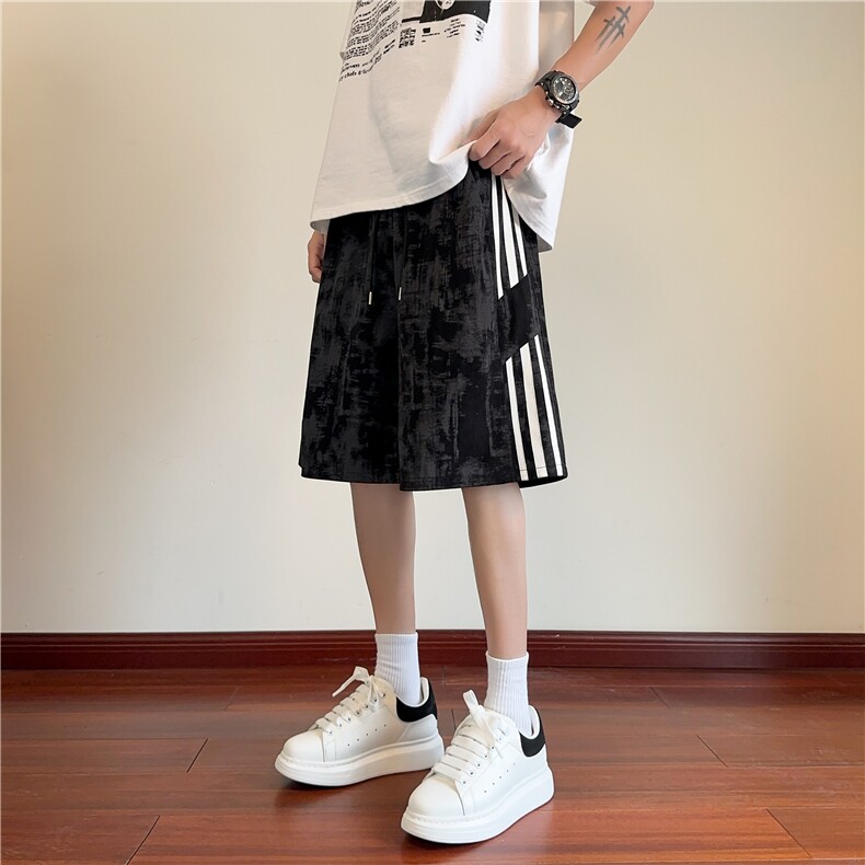 夏季新款潮流扎染宽松休闲宽松短裤B315-K25796-特p25控48,男装牛仔裤,电商B315