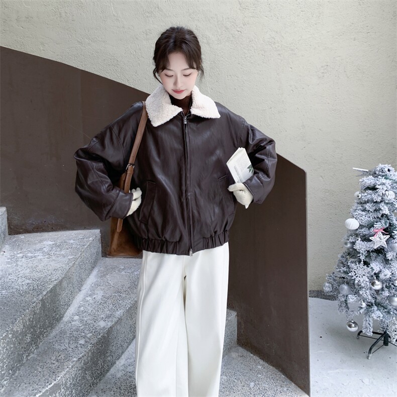 【新款】现货90白鸭绒皮衣羽绒服外套2C131-700-P255K368,女装羽绒服,2C131