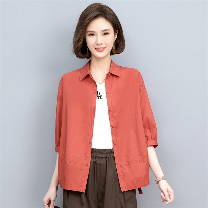 2022新款气质宽松显瘦休闲女装衬衫,女装衬衫,悦见她