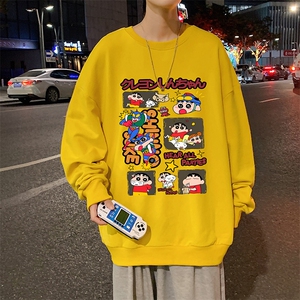 S6311-P28 秋季圆领卫衣男大码韩版宽松长袖外套图片