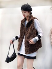 皮毛马甲，女装马甲，艾酷欧派