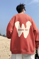 ！直播品质重磅宽松大码港风W印花圆领卫衣WY105-特p28，男装卫衣，星座508（原C305）