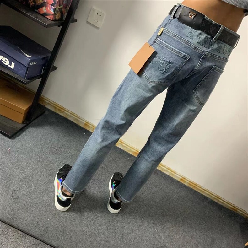 1506-1/KT10401/P48复古做旧男士牛仔裤新款潮牌美式休闲百搭时尚,男装牛仔裤,星座1506-1