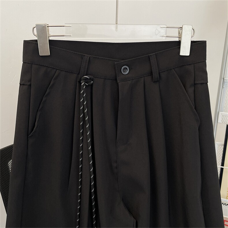 美式通勤垂感弯刀西裤男女直筒宽松潮牌阔腿休闲裤秋季k3633-p48,男装西裤,星座1008