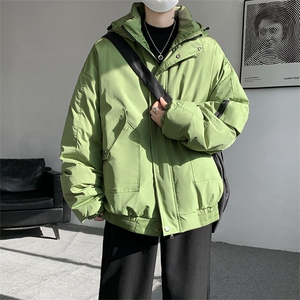 棉服男冬季新款港风宽松连帽棉衣MF9006-P90
